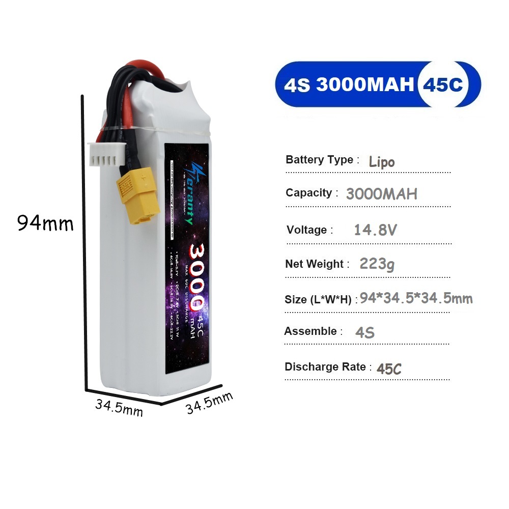 4S LiPo 배터리 14.8V 1500mah 1800 - Drone Battery 3S 리뷰 및 가격